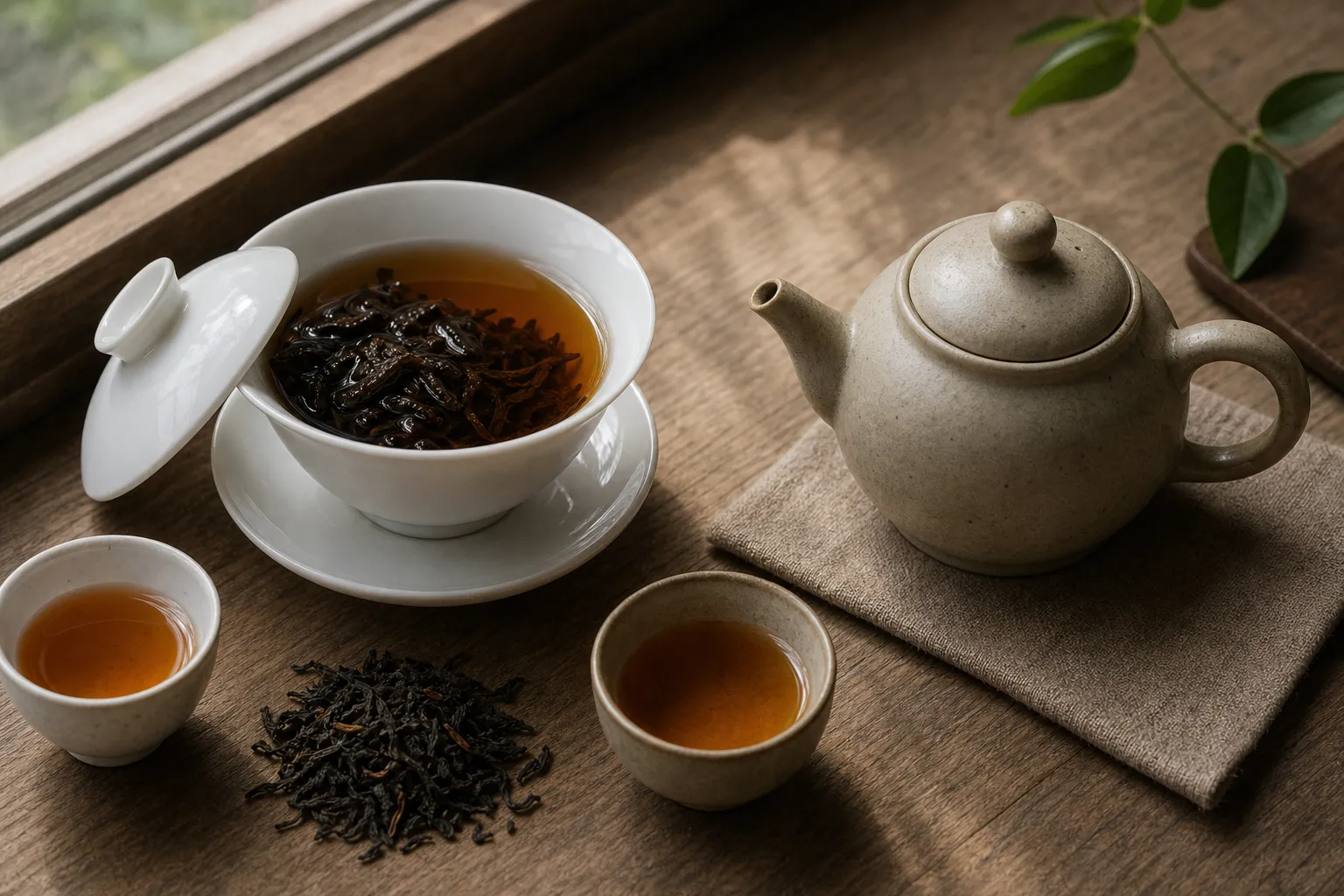 Gaiwan vs Small Teapot for Gongfu Black Tea